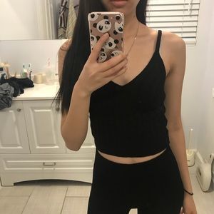 Knitted Black tank top